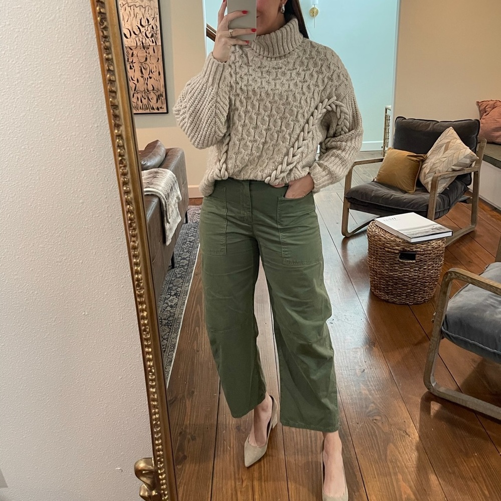 Velvet by Graham & Spencer Green Cargo Pants Relaxed Fit